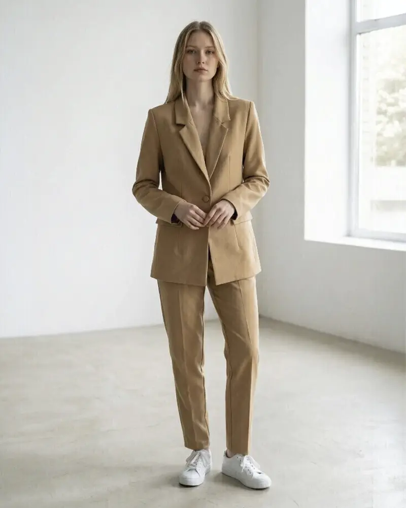 Traje sastrero camel completo, de Mena