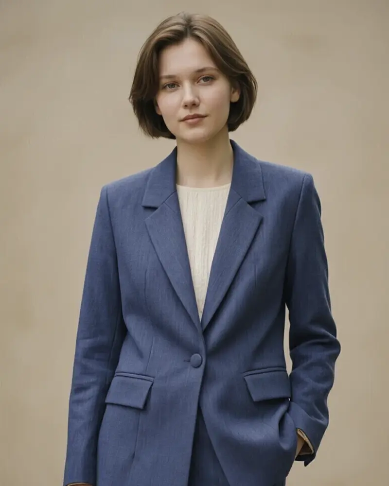 Blazer azul de sastrería, de Mena